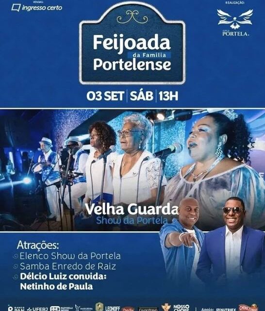 Délcio Luiz e Netinho de Paula vão agitar a feijoada da Portela