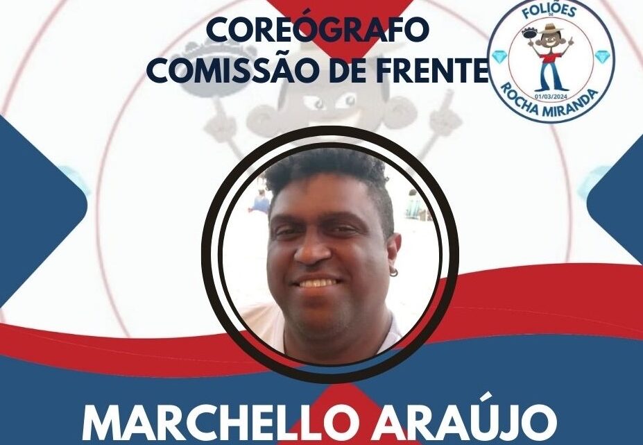 Marchello Araújo é o novo coreógrafo da comissão de frente do Foliões de Rocha Miranda