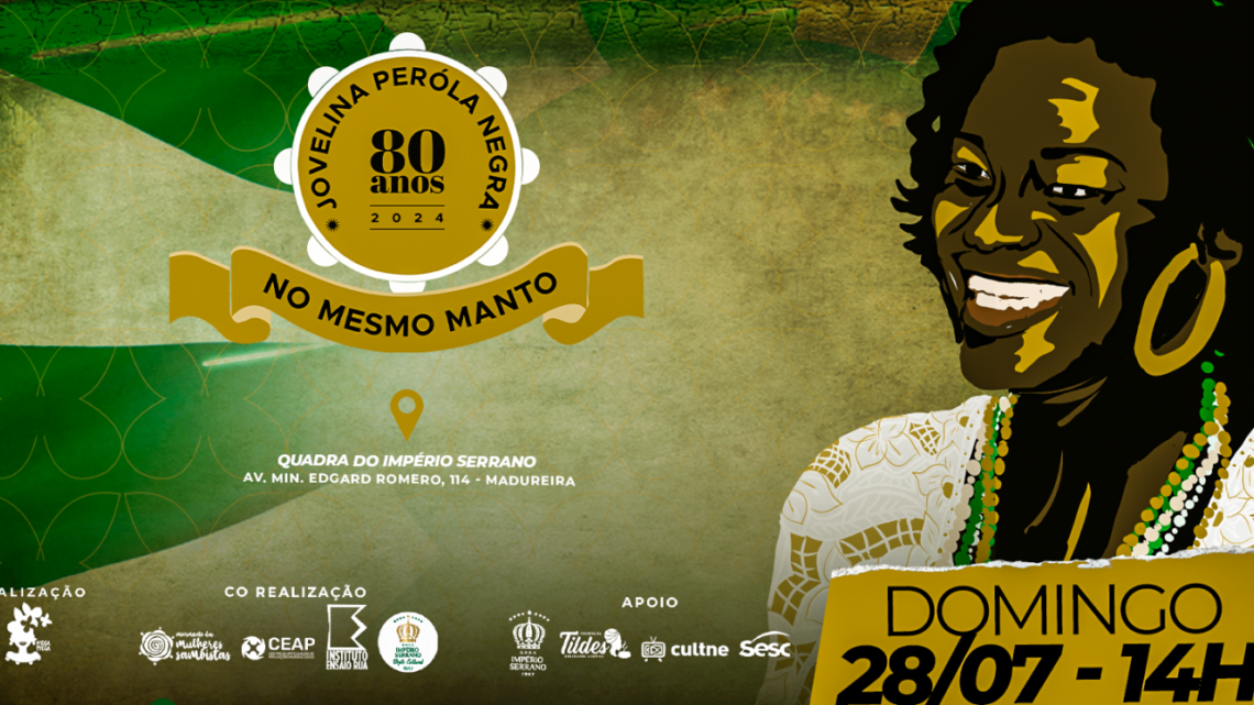 Quadra do Império Serrano recebe evento em homenagem aos 80 anos de Jovelina Pérola Negra no domingo