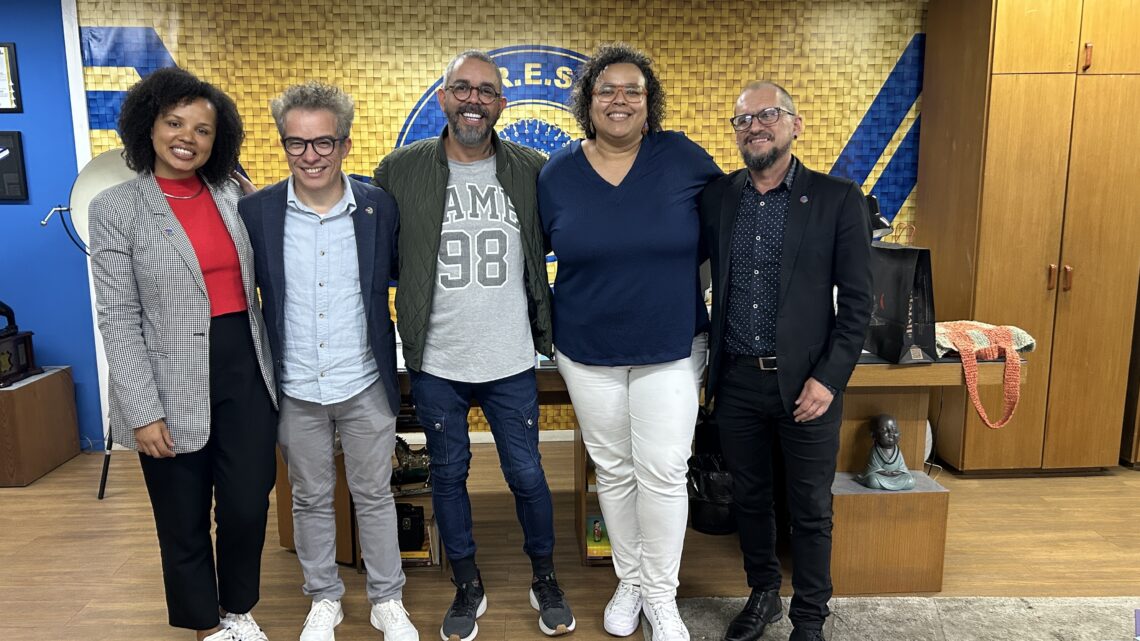 Comitiva do Minc visita barracão da Unidos da Tijuca